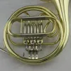 French Horn Gold Lacque Brass Corpo de Cupronickel Tubo Feia F Tecla F