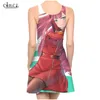 Anime Darling In The Franxx Zero Two Ladies Dress Fashion 3D Print Colorful Dresses Sexy Women Slim Dress Beach Summer 220617