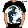 Herr-t-shirts fashionabla påsk-t-shirt för män och kvinnor 3D-utskrift kortärmad harajuku style298l