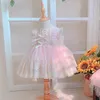 Kızın Elbiseleri Bebek Giysileri İspanya Retro Prenses Balo Dantel Örgü Dikiş Doğum Günü Partisi Paskalya Eid Lolita Kızlar Y3827