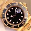 ST9 Steel New Automatic 2813 Movement 40MM Ceramic Bezel Watch Watches Stainless Steel Black Lume Dial Big Date Yellow Gold 116618 Mens