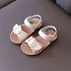 Filles Baby Sandales Summer Chaussures Enfants Sold Soft Sold Enfants Sandales Princesse Casual Chaussures plats Girl Beach Sandales G220418