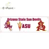 130GSM 150D Материал NCAA ARIZONA State Sun Devils Флаг флаг двойной печать 1,5*5 футов (45см*150 см) вязаная баннер