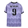 Benzema piłka nożna 21 22 koszulka piłkarska Vini Jr Alaba Asensio Modric Marcelo Camiseta de Futbol Zestaw dla dzieci 2021 2022 Mundury