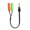 3.5mm Aux 1 Male to 2 Female Splitter Cable Jack Audio Extension Cord Wire For Headphone Speaker PC