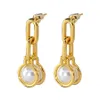 2022 Trendy Small Drop Earring For Women Girls Stud Accessories Customized Luxury Fashion Jewelry Earring Gold-plated Copper Popular Retro Designer Gifts Simpple