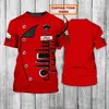 Camiseta fashion nome personalizado master chef vermelho impressão 3d masculino verão manga curta unissex casual esportes t-shirt dw16 220420