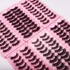 Fluffy Curling Lashes 3D False Eyelashes Cat Eye Lashes 10 Pairs Natural Dramatic Thick Wispy Soft Fake Eyelash Volume Faux Mink Lash