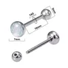 Colorful Heart Tongue Ring Piercing Barbell Stud Stainless Steel Tongue Bar for Women Men Sexy Body Jewelry Gifts