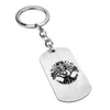 Keychains Game Elden Ring Keychain Rostfritt stål Dog Tag Pendant Keyring Car Bag Key Holder For Women Men smycken Tillbehör Keychains