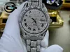 Rolesx Luxury Watch Date GMT TOP Lluxury Privat anpassade ut lab diamanter titta på män kvinnor iscuben RolLexablWatches Skeleton VVS Moissanite Diamond