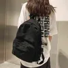 Zaino Stile Bagvintage Borsa da viaggio casual da donna 2022 Moda ad alta capacità Colore solido Studente Cerniera Scuola 220723