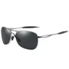 BOTERN 2023 nouveaux hommes polarisés HD lunettes de soleil conducteur conduite Double faisceau lunettes de soleil carré métal lunettes de soleil les états-unis d'amérique états-unis