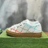 2022 Maxi Sneaker Designer Scarpe da donna Nastro Trim Cammello ed ebano Scarpe di tela per le donne Suola in gomma Nuove scarpe da ginnastica High Top 1977 Tennis Taglia 35-40