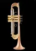 학생 트럼펫 고품질 트럼펫 원래 실버 도금 금 열쇠 플랫 BB 전문 트럼펫 벨 탑 악기