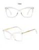 Óculos de sol Óculos de leitura para mulheres Anti-luz azul Luxo Designer Quadrado Transparente Ampliação Retro Grandes Armação de Óculos