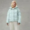 22ss g down jacket c women's short white pink label pastels series parker men macarons junction trendy hooded capsule bread jackets