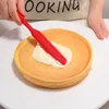 Spatule en silicone à long manche résistant à la chaleur flexible antiadhésive spatule mince gâteau crème mélangeur grattoir bocaux mélangeur outils de cuisson