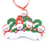 2022 Resin kerstdecoraties Outdoor Tree Ornamens Heads Diy Hangers Party Gunst