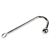 Gay Anal Hook Butt Plug with Ball Stainless Steel Dilator Adult Products sexy Toys for Men and Women Metal