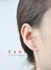 Stud YasuユーザーボーナスS925 STERLING SILVER Minimal Smile Memale Female Earrings for Girls Student Party Small Jewelry Accessoriestud Kirs22