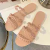 NXY SANDALS Summer Casual Style Jelly Shoes Women Flats Blarts Slippers Fashion Holiday Beach Woman Flip Flops Размер 36-40