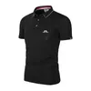 Mens Polos Summer Fashion Brand Men Golf Shirt kortärmad Cotton High Street bekväm andningsföretag Casual Wear Male Topsmens