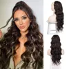 6 Färg 24 "Lång DString Ponytail Wig Curly Clip Hair Extension