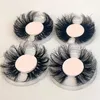 Factory Supply 25mm 3D Mink Lashes Crisscross Big Dramatic Eyelash Volume Full Strip Thick 5D 25mm False Eyelashes with Free Packaging