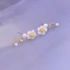 Trend Fashion Flower Pearl Exquisite Stud Earrings For Woman Girl's Daisy Earrings Elegant Jewelry Party