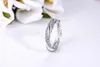 neue ganze feine Schmuck 925 Silber Ringe mit Frauen Hochzeit Party klar Mode Ringe CZ Bogen Ring passen Pandora Frau ring3001