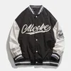 Men's Jackets Men's Spring Autumn Bomber Men And Women Harajuku Style Loose Trend Baseball Uniform Letter Embroidery Simple