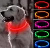 Colares de cachorro LED Light Up Puppy Charcollar Glowing Colar para PET PET MEDER GRANDE PET USB Recarregável TTTABLE