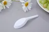 Asian Soup Spoons Saimin Ramen White Plastic Spoon Outdoor Disposable Spoons GCE13515