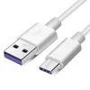 1m 2m 5a supersnabb laddare USB C -kabel Snabbladdning 3.0 Typ C -laddning för Samsung S10 9 Huawei P30 P20 Lite Xiaomi Mi 9 8