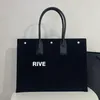 Women Rive Gauche Tote Beach Shopping Bag حقيبة يد قش قش من جلود أزياء أزياء بياضات سفر فاخرة كبيرة كتف كتف كتف