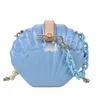 Evening Bags Acrylic Shell Bag Summer 2022 Small Fragrance Girl Chain Messenger Box Women Mini Shoulder BagEvening