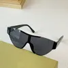 Kobiety z logo okulary przeciwsłoneczne płaskie najwyższej klasy 4292 Retro Shield Shape luksus marka design wielka rama rivet Shades Rybołówstwo