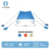 Camping Tent Beach Awning Shade Outdoor Waterproof Car Side Tail Awning Sun Shelter For Self-driving Tour Picnic Camping H220419