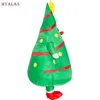 Costume da bambola mascotte Albero da passeggio di Natale Costume da bambola di cartone animato Anime Gonfiabile Babbo Natale Vestire Puntelli da festa Mascotte divertente Gonfiabile Cl