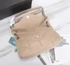 Designerskie torebki luksusowe torebki Lou Lou Puffer Workmanshi Połączony miękka jagnięta prawdziwa skóra i wysokiej jakości starożytna metalowa torba na ramię