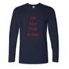 Ankunft EU-Größe Baumwolle Langarm O-Ausschnitt T-Shirt Mode 3D-Druck T-Shirt Benutzerdefinierte Ihr exklusives T-Shirt weiß Diy Tops T-Shirt 220616