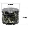 The latest 60x46mm Smoke grinder four -layer zinc -alloy drum -type smoke grinding heater many styles support custom LOGO