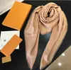 140140cm brand scarv womens senior long Single layer chiffon silk shawls Fashion tourism soft Digner luxury gift printing Scarf7497104