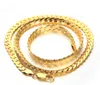 MENS MIAMI Link Gold Chain 8mm 24 "Inch Necklace 14K Gold Plated