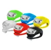 Silicone Bicycle Cycling Head light Front Rear Wheel LED Flash scooter Lights Lamp include the battery wireless bike motorcycle safety warning lights