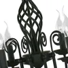 Pendant Lamps Vintage Wrought Iron Chandelier E14 Candle Light Lamp Black White Metal Lighting FixturePendant