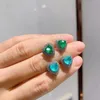 Stud Heart-Shaped 7 Paraiba Tourmaline Emerald Stone Orecchini per le donne Lab Diamonds Orecchino Fine Jewelry Accessori GiftStud Dale22 Farl22