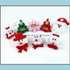 Décorations de Noël Fournitures de fête de fête Cadeaux de jardin à la maison Bracelets à claques Bracelet enfants Enfants Père Noël Arbre S Dhnt4