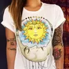 Camisetas de verão Mulheres camiseta grafite camiseta de camiseta Top